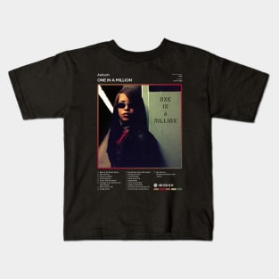 Aaliyah - One In A Million Tracklist Album Kids T-Shirt